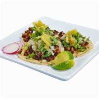 Street Taco Plate · Includes 3 soft tacos with 4