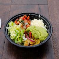Burrito Bowl · In a bowl, your favorite choice of meat, rice, black beans, lettuce, cheese, pico de gallo, ...