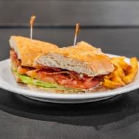 BLT Sandwich · Bacon, lettuce, tomato, and mayo served on a French roll.