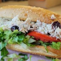 Chicken Salad Sub · Chunky chicken salad, all white meat chicken, fresh celery and spices, lettuce, and tomatoes.