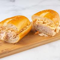 Bronx Sandwich · Turkey Swiss cheese, Russian dressing and coleslaw.