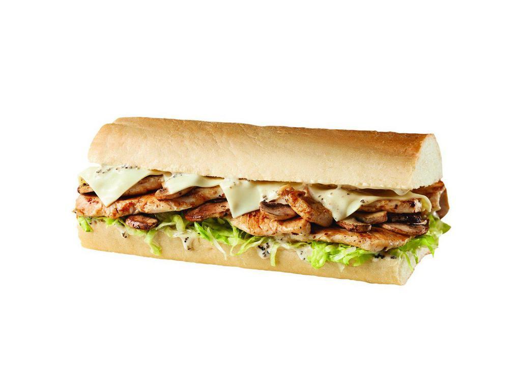 Double Peppercorn Chicken (Large) · Mushrooms, Black Peppers, Cracked Peppercorn Dressing, Lettuce & American Cheese.