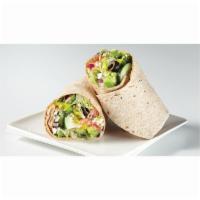 Greek Wrap · Crisp Lettuce, Onions, Tomatoes, Cucumbers, Green Peppers, and Banana Peppers with Feta Chee...
