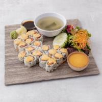 Spicy Roll Combo · Spicy tuna roll, spicy salmon roll and spicy crab. Hot and spicy..