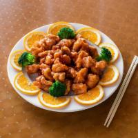 Orange Chicken Lunch Special · come with rice and soup or spring rolls. 