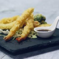 Shrimp and Vegetable Tempura · Battered and fried. 