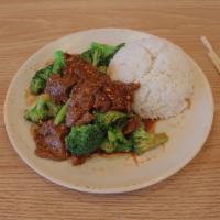 Broccoli Stir Fry · Fresh broccoli steamed and tossed in a homemade brown sauce.
