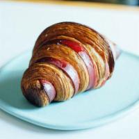 Guava & Cheese Croissant · A flaky French pastry.