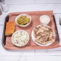 Smoked and Pulled Turkey Plate · 