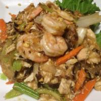 Mai Pha · Choice of protein stir fried with cellophane noodles, egg, onion, celery, carrot, black mush...