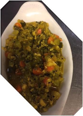 Torshi · Traditionally aged diced mixed garden vegetables, such as carrots, cauliflower, eggplant and herbs in wine vinegar.