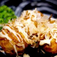 Takoyaki · Osaka style fried octopus ball.