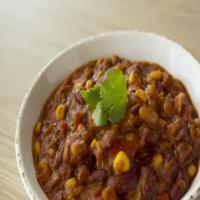 Shack's Chili · House- made chili with kidney bean, black beans, tomato, corn, onion, pepper, jalapeno.