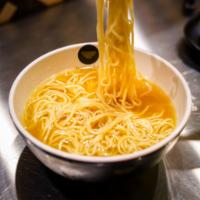Kid's Shoyu · Our chicken broth with the option of rice or noodles.  Option to add any additional toppings...
