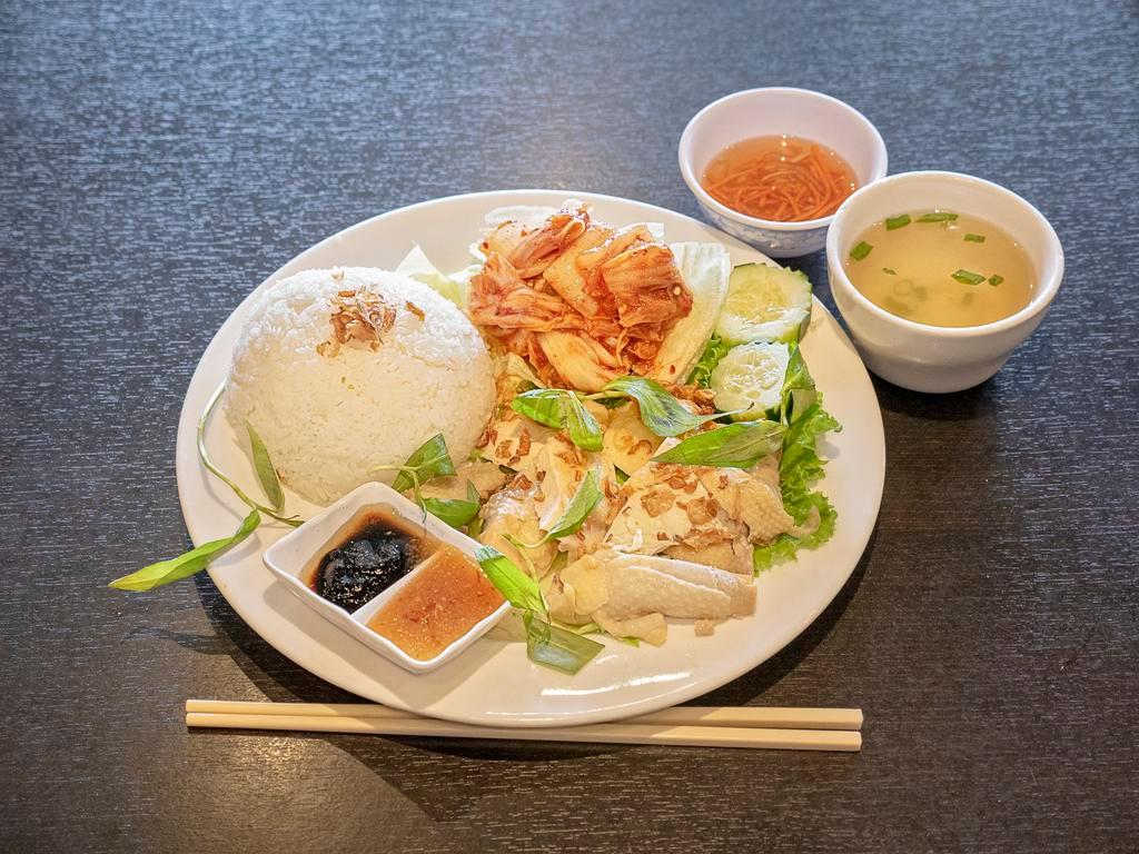 59. Hai Nam Walking Chicken over Rice · Cơm Gà Hải Nam