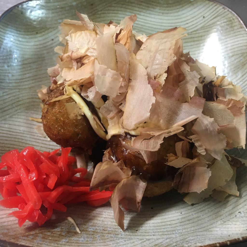 Takoyaki · 5 pieces. Pan-fried octopus ball.