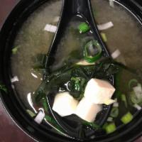 One Cup of Miso Soup · Seaweed, tofu, green onions with miso flavor. 