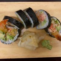 Shrimp tempura Roll · (6pcs) tempura shrimps, spicy crab salads, cucumbers, avocado,