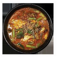 Beef Stew ( Yukgaejang) · Yukgaejang is a spicy Korean soup consisting of shredded beef, preferably brisket, scallions...