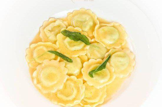 Butternut Squash Ravioli · Housemade Butternut Squash Filled Ravioli with Brown Butter and Sage Sauce. CONTAINS NUTS
