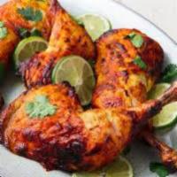 Tandoori Chicken · Chicken marinated in spices, cooked in special clay oven.