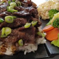 Grilled Beef Plate · Marinated for 24-hours in spin's Asian BBQ mix before grilling, our beef is juicy, tender, a...