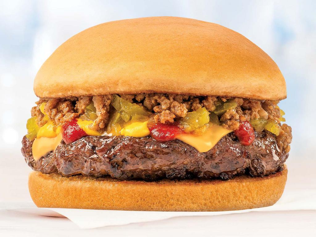 Danny's Favorite Burger · 1/4 lb. beef burger, American cheese, ketchup, mustard, dill relish, 