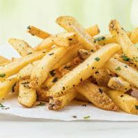 Tuscan Fries · Herb & roasted garlic seasoned fries. (cal. 300)