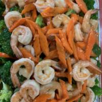 Shrimp Broccoli Party Pan · 