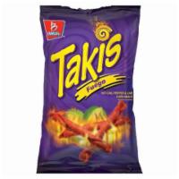 Takis Fuego Corn Tortilla Chips 9.9oz · Containing an intense flavor combination of hot chili pepper and lime, Takis Fuego rolled to...