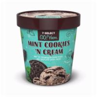 7-Select Mint Cookies N Cream Pint · Creamy mint ice cream mixed with crunchy cookie chunks. A refreshing treat year-round.