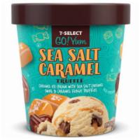 7-Select GoYum Sea Salt Caramel Pint · Caramel ice cream with sea salt caramel swirl and caramel fudge truffles. Sounds too good to...