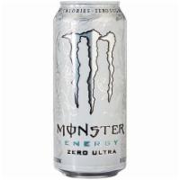 Monster Zero Ultra 16oz · A lighter tasting, citrusy, sparkling refreshment that is fully loaded of Monster energy ble...