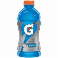 Gatorade Fierce Blue Cherry 28oz · The bold and intense flavor of Gatorade Fierce Blue Cherry is great for those leading an act...