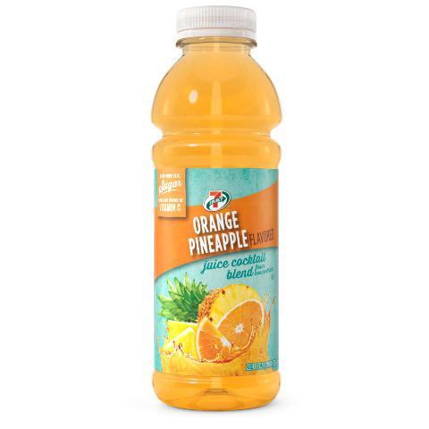 7-Select Orange Pineapple 23.9oz · The perfect balance of citrus, sweet, and tart with the combination of organge and pineapple in every sip.