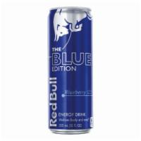 Red Bull Blue Edition, Blueberry 12oz · Single 12 fl oz can of Red Bull Energy Drink Blue Edition 
Red Bull Blue Edition's special ...