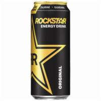 Rockstar Energy Original 16oz · Energy drink enhanced with a potent herbal blend of Guarana, Ginkgo, Ginseng, and Milk thist...