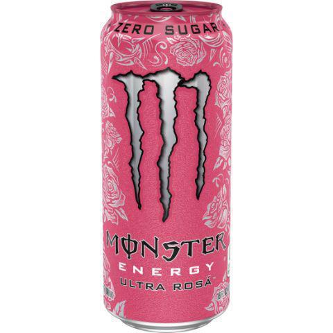 Monster Ultra Rosa 16oz · Monster Energy Ultra Rosa has 10 calories and zero sugar but with all the flavor you're accustomed to and packed with our sugar-free Monster Energy blend