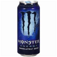 Monster Energy Absolute Zero 16oz · Monster Absolutely Zero is made with zero calories and zero sugar. It helps fight fatigue an...