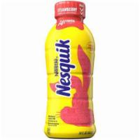 NESQUIK Strawberry Milk 14oz · Delicious and Convenient Ready to Drink Strawberry Milk in a Resealable Bottle, Good Source ...
