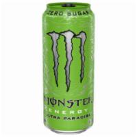 Monster Ultra Paradise 16oz · Monster Ultra Paradise is a zero sugar, zero calories, lighter tasting drink with the full l...