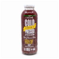 7-Select Organic Cold Pressed Berry Banana Bliss 14oz · 100% vegetable & fruit juice blend of kale, cucumber, blueberry, banana, spinach, mint, cele...