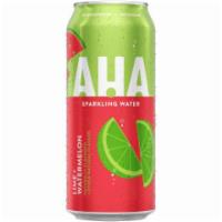 AHA Lime Watermelon 16oz · A refreshing sparkling water made with a blend of lime and watermelon flavors. Contains no s...