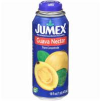 Jumex Nectar Guava 16oz · Tropical guava nectar from concentrate. Great source of vitamin C and fiber.