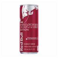 Red Bull Winter Edition Pomegranate 8.4oz · Vitalize your body and mind with Red Bull. Combines the pleasantly tart taste of pomegranate...