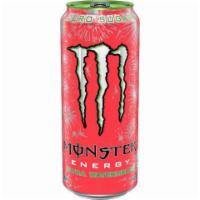 Monster Ultra Watermelon 16oz · Monster packs a powerful punch but has a smooth easy drinking flavor