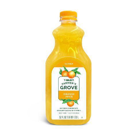 7 Select Farmers Grove Orange Juice 52oz · 7-Select Farmers Grove Orange Juice has a refreshing taste and crisp flavor. Great for on-the-go or at home.