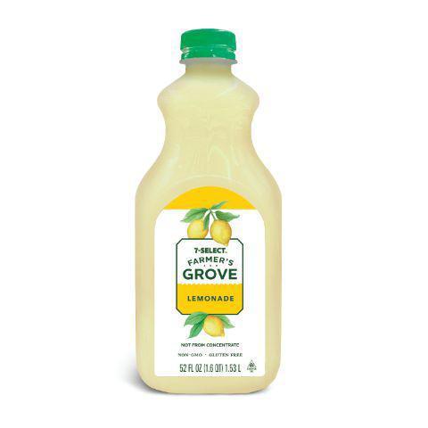7 Select Farmers Grove Lemonade 52oz · 7-Select Farmers Grove Lemonade has a refreshing taste and crisp flavor. Great for on-the-go or at home.