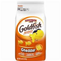 Pepperidge Goldfish Cheddar 6.6oz · Playfully goldfish shaped crackers baked with real cheese.