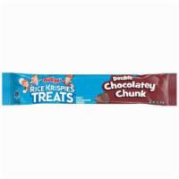 Kellogg's Rice Krispies Treat Double Chocolatey Chunk Big Bar · Puffed rice cereal with rich, dededant chocolate layered between gooey marhmallow filling.